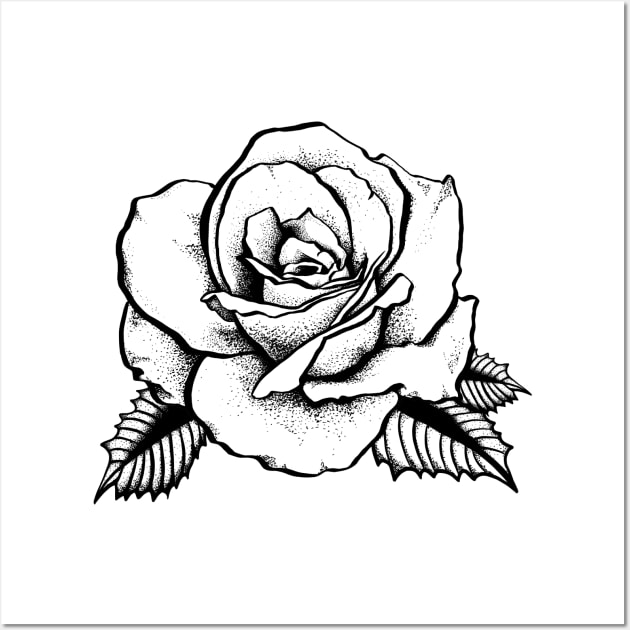 rose tattoo Wall Art by somatosis